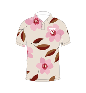 Chemise pour homme à manches courtes, imprimé floral hawaïen rose personnalisé, décontractée, respirante, légère, en polyester, à un seul bouton - Product Image 4