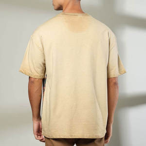 Custom Men's Oversized Short Sleeve T-Shirt With <b>Mountain</b> Print 100% Cotton Jersey O-Neck Casual Style T-Shirt For Men - Product Image 2