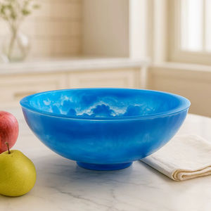 Tazón de resina epoxi artístico y liso para servir, con elegantes accesorios de presentación que ofrecen un acabado duradero y elegante. - Product Image 1