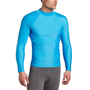 2026 New Arrival Customized Heat-Transfer Printing Anti-Bacterial Full Sleeve <b>Men's</b> Rash Guard Gym Fitness Made in Pakistan - Product Image 1
