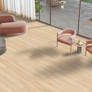 Dalles de porcelaine premium Antune Beige 60x120CM, finition mate moderne, carreaux d'intérieur pour espaces commerciaux et résidentiels à fort trafic - Product Image 1