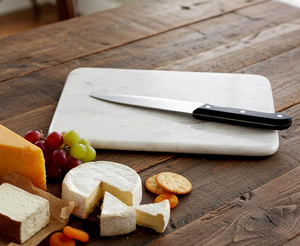 Tabla de Cortar de Mármol Blanco Extra Duradera con Borde Curvo y Esquinas Redondeadas, Tabla para Queso, Plato para Queso, Utensilio de Cocina - Product Image 2