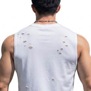 เสื้อกล้ามผู้ชายแฟชั่นทันสมัย ผลิตจากผ้าฝ้ายน้ำหนักเบา ราคาถูกที่สุด - Product Image 5