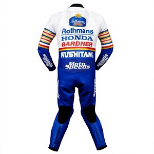 Traje de Carreras Wayne Gardner MotoCP Zonda 1 Pieza de Cuero Vacuno/Canguro para Moto/Traje de Pista/Conducción con Armadura Nivel 2 para Motociclistas - Product Image 2