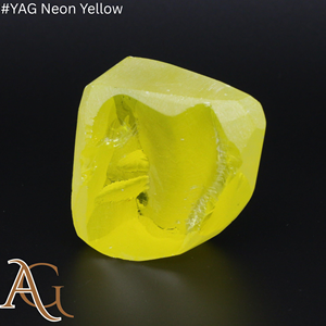 Piedra de YAG cultivada en laboratorio, color amarillo neón, tratada térmicamente, con cambio de color, creada en laboratorio. - Product Image 6