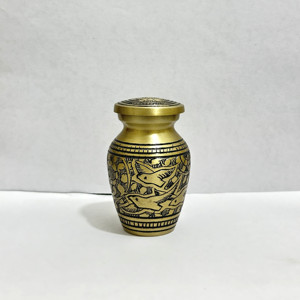 American Style Aluminium Wholesale Cremation Urns Human <b>Ashes</b> <b>Keepsake</b> Memorial Urn Hand Engraved Custom 3" Cremation Urns 220 - Product Image 1