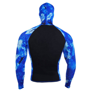 New Custom Design Hooded Rashguard Swimming Sports Suring Shirt Sublimated Printed Rashguard - Product Image 2