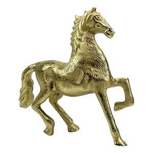 27cm H X 8cm W X 30cm L Aluminium Horse Figurine 30x27x8cm Handmade Modern Animal Sculpture Tabletop Decor Living Room Art Jaffs - Product Image 1