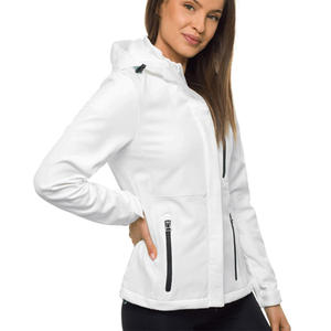 IRSA SPORTS Custom Women Solid Front Logo Finished Waterproof Canvas Bomber Jacket Winter <b>Windproof</b> Casual Ribbed Cuffs 100% - Product Image 6
