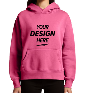 Sweat à capuche surdimensionné personnalisé pour femme, épais, couleur unie, automne-hiver, avec poche, vente directe usine, export BD, OEM - Product Image 1