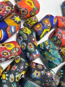 Conifer Handcrafted Millefiori Glass Beads Assorted <b>Floral</b> Pattern Lampwork Beads <b>Box</b> for Jewelry Making Crafts Necklace - Product Image 4