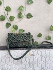 Bolso Bandolera de Mujer Tejido a Crochet, Estilo Bohemio Vintage, para Playa, Verano, Color Blanco, Diseño Personalizado - Product Image 2