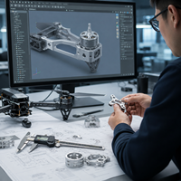 Prototipo de Diseño de Dibujo 3D Profesional de Alta Precisión, Modelado CAD para Componentes de Drones