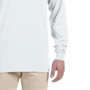 Wholesale 100% Polyester Breathable Eco-Friendly Casual Jersey Solid Long Sleeve Men's Shirts Custom Logo <b>Printing</b> Embroidery - Product Image 4