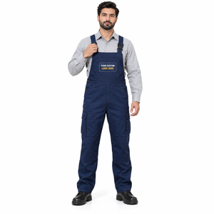 Salopette ignifuge respirante en coton et polyester pour équipes d'entretien industriel, vêtements de travail personnalisés, vente en gros de haute qualité - Product Image 2