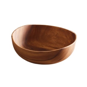 Cuenco para Servir de Cocina, Cuencos de Madera con Acabado Natural para Catering, para Servir Ensaladas, Pasta y Sopa - Product Image 1