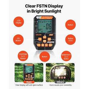 Detector de Metales Profesional a Prueba de Agua de 12 Pulgadas para Adultos, Detector de Oro de Alta Precisión, Auriculares Inalámbricos, 7 Accesorios de Caza - Product Image 4
