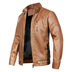 Veste en cuir respirante pour l'hiver, style décontracté, vente chaude, veste en cuir légère - Product Image 1