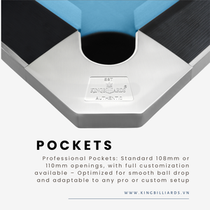 Mesa de Billar Premium Ultra X de 9 Pies para Torneos, Esquinas de Aluminio Niquelado, Rieles Resistentes a los Arañazos de Madera de Caucho, Precio Competitivo - Product Image 6