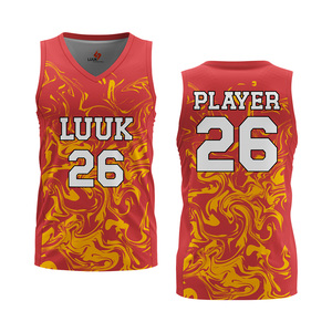 Camiseta de Baloncesto Personalizada con Cuello en V, Logotipo Frontal Personalizado, Sin Mangas, Absorbente de Humedad, 100% Poliéster Sublimado - Product Image 1