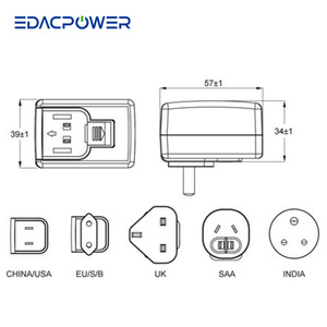 18 ~ 24V 12W 0.66A สูงสุดอะแดปเตอร์สับเปลี่ยนไฟ AC/DC สำหรับ EA1012DVRT ใช้ ITE - Product Image 2