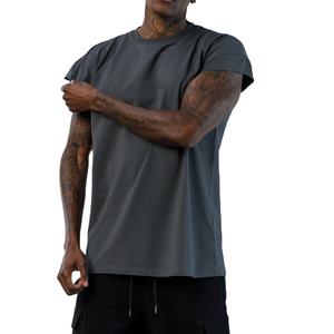 T-shirt d'entraînement de fitness pour hommes été mode coton décontracté haut à manches courtes mâle musculation Sport t-shirts - Product Image 6
