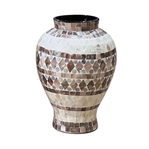 Jarrón Decorativo Hecho a Mano con Mosaico de Madreperla, Artesanía de Concha Premium para Diseñadores de Interiores, Accesorios para el Hogar al por Mayor - Product Image 2