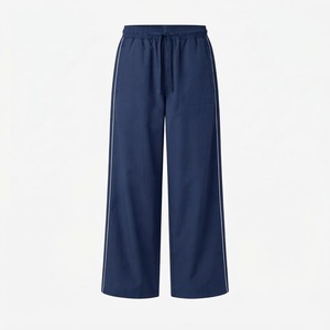 B2B Supplier Private Label Unisex Taslan Nylon <b>Drawstring</b> Track Pants Retro Casual <b>Trousers</b> - Product Image 4