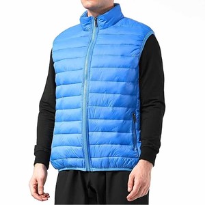 Doudoune matelassée épaisse à capuche avec col montant et fermeture éclair, 100 % nylon patchwork pour temps froid, unisexe - Product Image 2