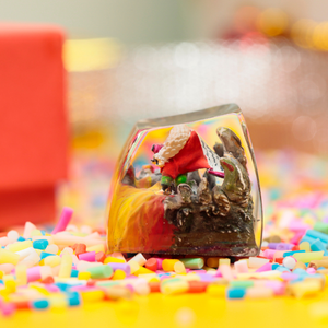 Teclas Místicas de Anime, Teclas Artesanales Personalizadas, Teclas Anime Lindas, Teclas Verdes, Juego de Teclas, Teclas de Resina - Product Image 3