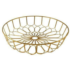 Cesta de fruta niquelada Forma cuadrada Venta caliente Contenedor de almacenamiento de metal Cestas de almacenamiento de frutas decorativas de calidad superior - Product Image 6