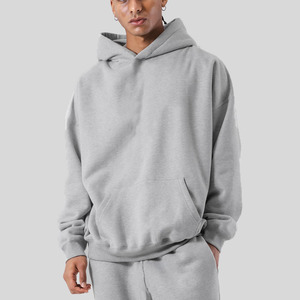 Hoodies High Quality 100% Cotton 400gsm Heavyweight Custom Blank for Screen Print Embroidery <b>Pullover</b> <b>Men</b> Oversized Hoodies - Product Image 5