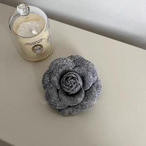 Broche de solapa con flor de camelia, broche floral vintage, adorno decorativo para cuello, joyería para mujer, estilo formal para fiestas - Product Image 2