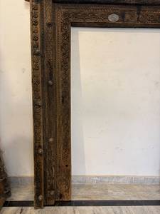 Luxury Large Wood Frame Modern Design Antique Appearance Full-Length Wall <b>Mirror</b> for Bedroom Living Room Home Use Easy Clean - Product Image 5