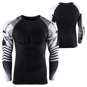 Camisetas de Compresión para Hombre, Ropa Deportiva al por Mayor para Unisex, Elección del Cliente, OEM, Camisetas de Compresión Modernas de Spandex y Poliéster para Adultos - Product Image 3