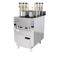 Meilleures ventes : Cuiseur à nouilles automatique commercial 12KW, cuiseur à pâtes à six têtes pour restaurants à fort volume de production et opérations de restauration rapide