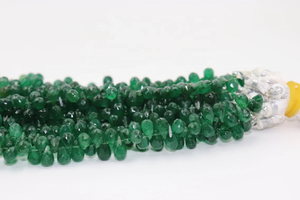 Aventurine perles à facettes 5*8mm forme de goutte 8 pouces Briolette côté coupe pierre naturelle perles en gros - Product Image 6