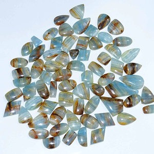 Lote al por mayor de gemas de calcita azul natural de calidad AAA+ en forma de cabujón sueltas, tamaño libre, para la fabricación de joyería fina - Product Image 6