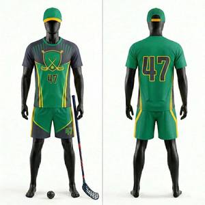 Uniformes de Floorball Personalizados al por Mayor con Logotipo, Estampados para Verano, Duraderos, Resistentes a la Abrasión, Ropa Deportiva Ligera para Hockey en Interiores - Product Image 4