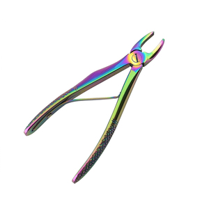 Forceps d'extraction dentaire - Instrument d'extraction de précision Classe I avec poignée moletée argentée 12 mm, entièrement personnalisable gratuitement. - Product Image 5