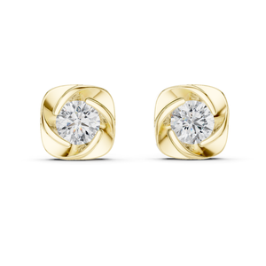 White Gold Round Brilliant Cut Diamond <b>Stud</b> <b>Earrings</b> IGI Certified Women's Classic Engagement Jewelry - Product Image 3