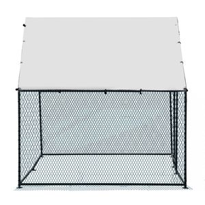 Pollaio in Metallo Grande da 3 Metri con Porta Accessibile e Copertura Impermeabile per Polli, Conigli, Gatti e Cani - Product Image 4