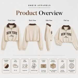 เสื้อครอปผู้หญิงแบบ 2 in 1 ผูกเชือกปิดด้านหน้า - Product Image 3
