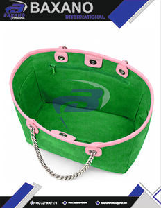 Bolsa de Lona Resistente Verde y Rosa de Alpha Kapa Alpha Sorority, con Correa de Cadena, Gran Capacidad, Alta Calidad, Estilo AKA - Product Image 6