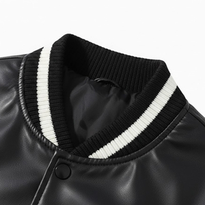 แจ็คเก็ตวาร์ซิตี้คุณภาพสูง ทำจากหนังแท้ คอตั้ง กันน้ำ เหมาะสำหรับใส่ในฤดูหนาว - Product Image 4