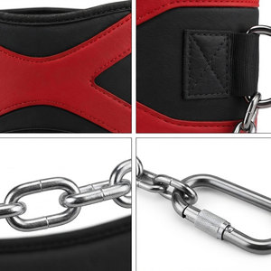 Ceinture de musculation en néoprène robuste offrant un soutien fiable, une mobilité flexible, un système de chaîne sécurisé, pour une utilisation professionnelle en entraînement. - Product Image 4