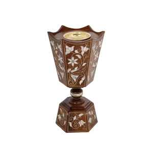 Quemador de Incienso Árabe de Lujo en Oro, Mabkhara Metálica para Oud, Decoración de Fragancia para el Hogar Islámico, Regalo de Ramadán - Product Image 4