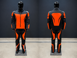 Combinaison de course moto unisexe à manches longues, respirante, coupe-vent, en polyester/coton, personnalisable, de haute qualité - Product Image 1