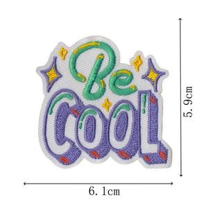 Écusson brodé personnalisé fabriqué à la machine, thermocollant, avec logo, lavable, design à extrémités pliées pour réparation et décoration de vêtements - Product Image 3
