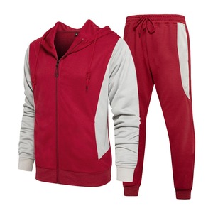 Latest Winter Fashion Design <b>Men's</b> 2-Piece Customizable Track Suit Set with Zipper Hoodie Fleece Material Custom Colors & Logo - Product Image 3